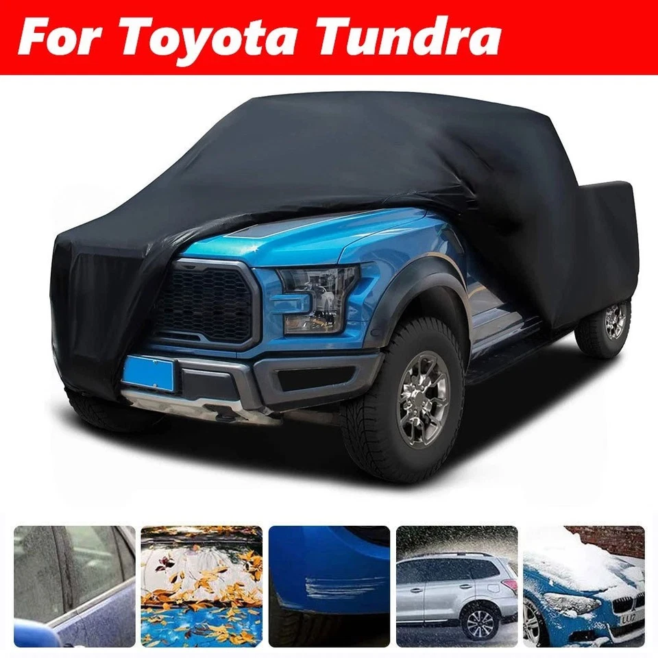 For Toyota Tundra Pickup Truck Cover Car Dust Waterproof UV Sun Rain Protection Foto 1 de 4