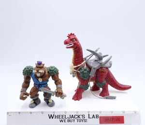 Cave Beast Bebop W/ Bodacious Brontosaurus TMNT 1994 Playmates Action Figure - Picture 1 of 5