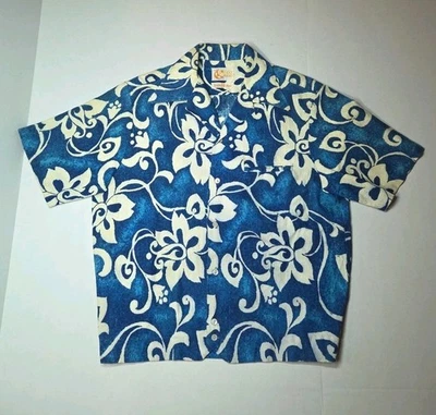 Vintage 1950's RARE Iolani Hapa Jac Hawaiian Shirt Mens Medium - Image 1 of 4