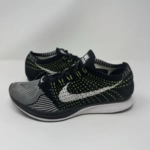 Nike Flyknit Racer 2.0 Para hombres Talla 7.5 Zapatos para Correr Negros Oreo Volt 526628-011 - Imagen 1 de 10