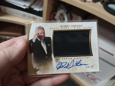Bobby The Brain Heenan 2014 Firmado Leyenda Anillo Chaqueta Autógrafo Tarjeta WWF WCW WWE Foto 1 de 4