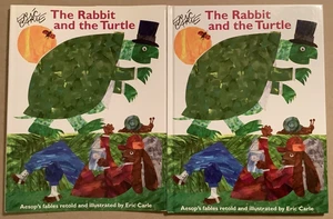 VG 2008 HC DJ First Edition Rabbit & The Turtle Eric Carle - Picture 1 of 9