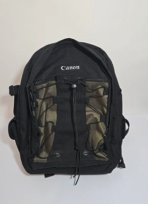 Canon Deluxe Backpack 200EG for Camera - 6229A003 Black Olive Green w/ Dividers - Image 1 of 4