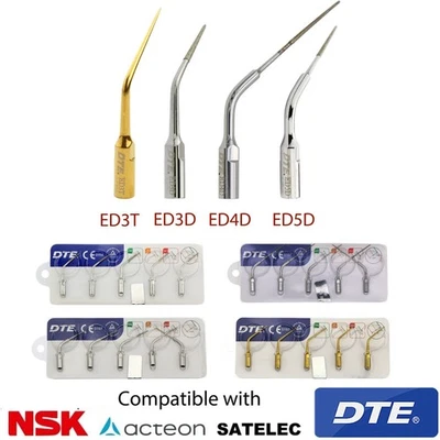 Original Woodpecker DTE Endo Ultrasonic Scaler ED Tips Fit SATELEC ACTEON NSK - Image 1 of 4