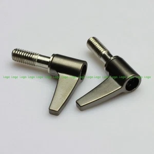 Perno giratorio titanio M6 20 mm palanca de pulgar de tuerca de ala tornillo fr bloque de abrazadera de varilla de 15 mm - Imagen 1 de 4