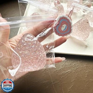 Big Taba Squishy, Taba Squishy Fraise, Squishys à Fraise Géante (paillettes - Photo 1 sur 5