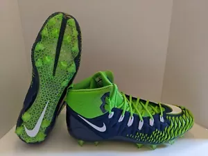 Nike Force Savage Elite Football Cleats US Mens Size 16 AJ6605-400 Seahawks - Picture 1 of 7
