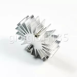 10x OD 35mm x H 10mm1W Watt LED Aluminium Heatsink Cooling Cooler Round - Picture 1 of 2