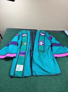 Vintage 1980's Theologos Southwest Embroidered Kimono Jacket - Picture 1 of 21