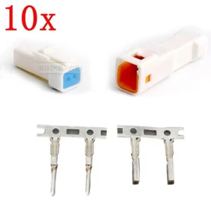 10x JST02T/02R-JWPF-VSLE-S JST Series Waterproof Connector Plug Kits New - Picture 1 of 2