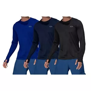 Camiseta ligera de manga larga para gimnasio para correr cuello redondo ciclismo entrenamiento Top - Imagen 1 de 19