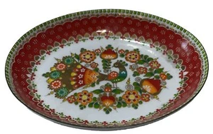 Vintage Hm Hand Made In Austria Enameled Metal Mini Trinket Dish  Steinbock - Picture 1 of 2