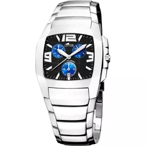Reloj Lotus Shiny 15313/D esfera negra y azul brazalete acero inoxidable - Imagen 1 de 1