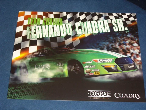 2022 FERNANDO CUADRA SR. CORRAL BOOTS PRO STOCK NHRA POSTCARD Cover