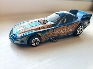 Hot Wheels Drag Strip Demons 2003 Dragster Blue Mustang #1 Diecast Collectible