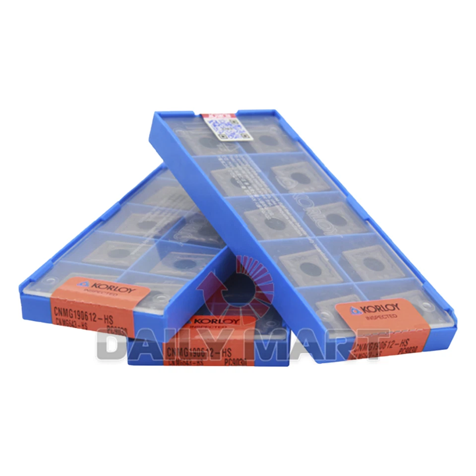 10PCS/New In Box KORLOY CNMG190612-HS PC9030 CNMG643-HS CNC Blade - Image 1 of 2