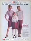Print Ad 1960's Kmart Fashion Skirts Bermuda Blouse Hip Riding Pants Permanent