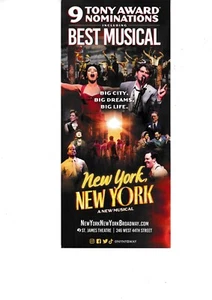 New York New York Broadway Play promo ad piece 4" x 9" Kander Ebb - Picture 1 of 2