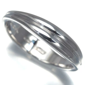 Auth Tiffany&Co. Ring Wave US4.5 18K 750 White Gold - Picture 1 of 4