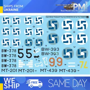 SBS D48039 1/48 Decal For Hans Wind - Finland’s Top Ace WW II Vol II - Picture 1 of 4