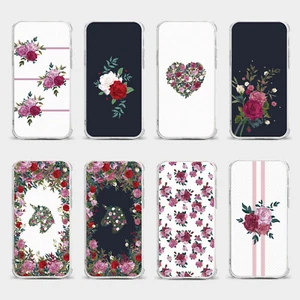 CASE FOR IPHONE 15 14 13 12 11 SE 8 PRO SHOCKPROOF PHONE COVER UNICORN ROSES - Picture 1 of 34