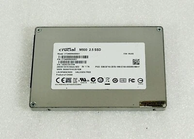Crucial M500 240GB 2.5" Silver Solid State Drive. - Image 1 of 4