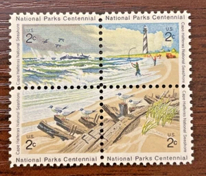 Scott #1448-51 Cape Hatteras Nat'l Seashore 2c block 1972 MNH - Picture 1 of 2