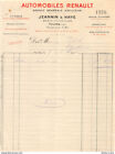 1916  AUTOMOBILES RENAULT JEANNIN&HAYE A TOURS-M.PILET SAINT SYMPHORIEN