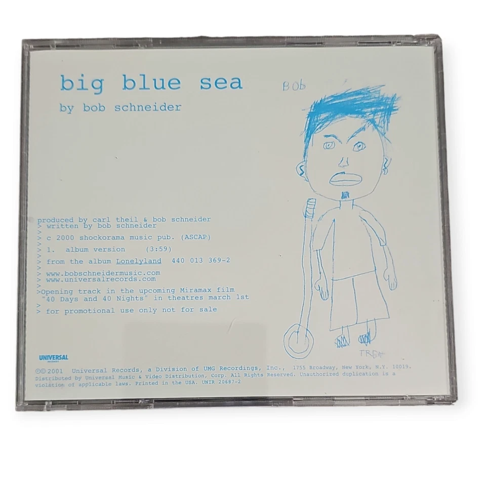 Bob Schneider – Big Blue Sea [2001 Promotional CD Single] - Image 1 of 1