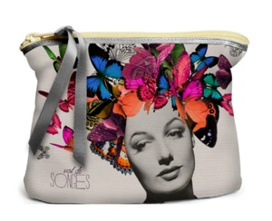 Bonjour Mon Cojín Inodoro Cremallera Maquillaje Bolso de Belleza NUEVO Vol Songes Mariposa - Imagen 1 de 3