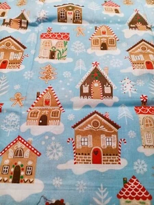 JoAnn Fabric for the Holidays - Gingerbread Houses - 1/2 Yard -C-600-V - Picture 1 of 4