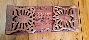VINTAGE RARE  Carved WOODEN Folding/Sliding Book Stand - Picture 1 of 5