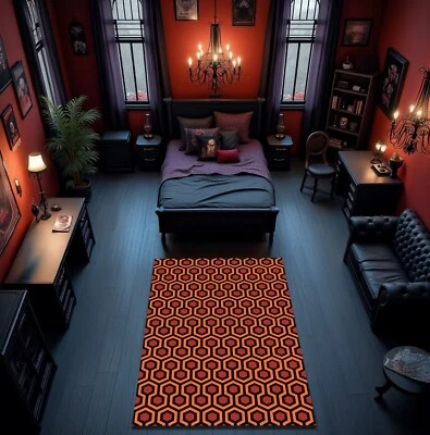Overlook Hotel Shining Movie Carpet Hallway Runner Rug Horror Fan Room Decor - Image 1 of 4