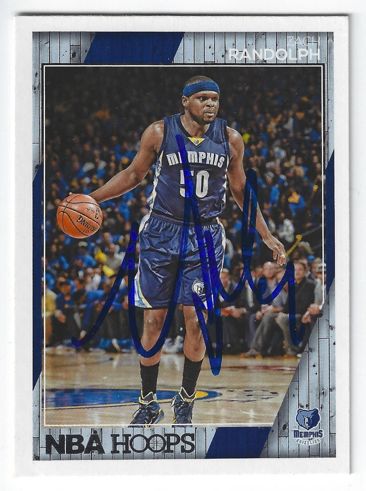 Tarjeta firmada por Zach Randolph Memphis Grizzlies Trail Blazers NY KNICKS LA CLIPPERS Foto 1 de 1