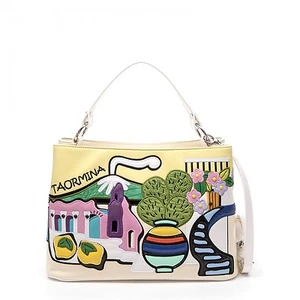 "BRACCIALINI" TUA TAORMINA B10215 BORSA DONNA + SACCA ANTIPOLVERE GRIFFATA ! - Foto 1 di 1