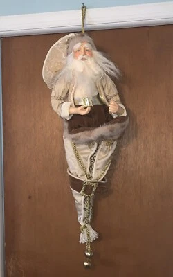 "Colgante Santa Navidad Medias Colgante Pared Bolsa Profunda Victoriana Grande 34"" XL Foto 1 de 4