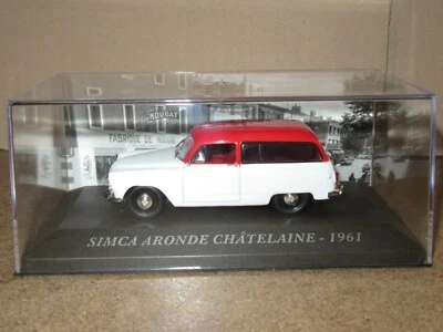 961P IXO 83 Simca Aronde P60 Ragazza 1961 Bianco Tetto Rosso 1:43 Nuovo + Box - Immagine 1 di 4