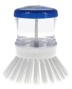 2 Scrubber Soap Dispense Palm Wash Brush Cleaning Pan Pot Dish Bowl Kitchen Tool - Picture 1 of 3