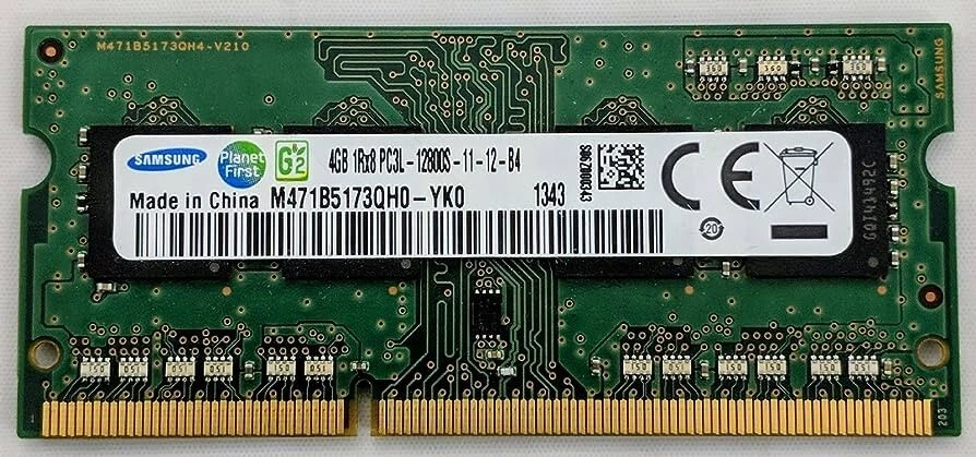 Samsung Laptop Memory 4GB 1Rx8 PC3L-12800S- M471B5173QH0-YK0 - Image 1 of 1