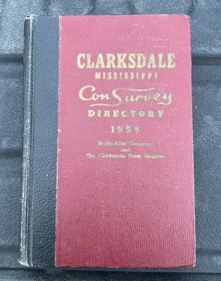 Vintage 1955 CLARKSDALE, MISSISSIPPI City Directory Delta Blues History - Image 1 of 4