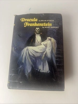 1970s Dracula and Frankenstein HCDJ Book Club Edition gutter code U21 - Image 1 of 4