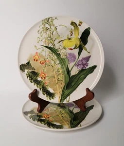 Juego de 2 platos de postre ensalada de rana Anthropologie naturaleza botánica - Imagen 1 de 6