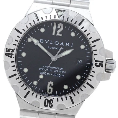 BVLGARI Diagono Scuba SD40S Date black Dial Automatic Men's Watch_911509 - Image 1 of 4