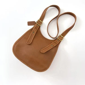 Bolso de hombro vintage Coach 9949 Saddle Faith Legacy de cuero marrón - Imagen 1 de 9