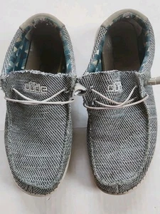 Hey Dude Shoes Mens Size 10 Wally Sox Casual Ice Gray - Picture 1 of 7