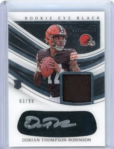 Dorian Thompson-Robinson 2023 Immaculate Rookie Eye Black /99 #REBJ-DTR - Picture 1 of 2