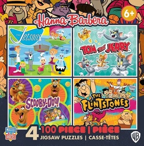 Hanna-Barbera - 4-Pack 100 PC Puzzle - Picture 1 of 3