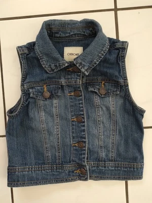 Cherokee Girls Size 7/8 (Size Medium) Blue Denim Jean Vest - Image 1 of 3