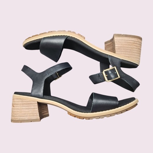 Timberland Laguna Shore sandali neri con cinturino tacco medio taglia 10