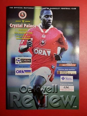 Barnsley v Crystal Palace 17th January 1998 Vgc - Image 1 of 2